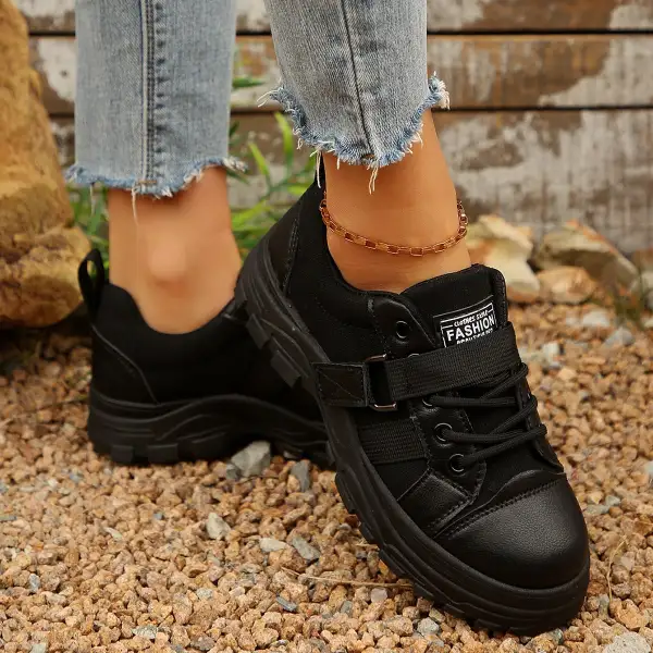 Lace-Up Platform Casual Sneakers