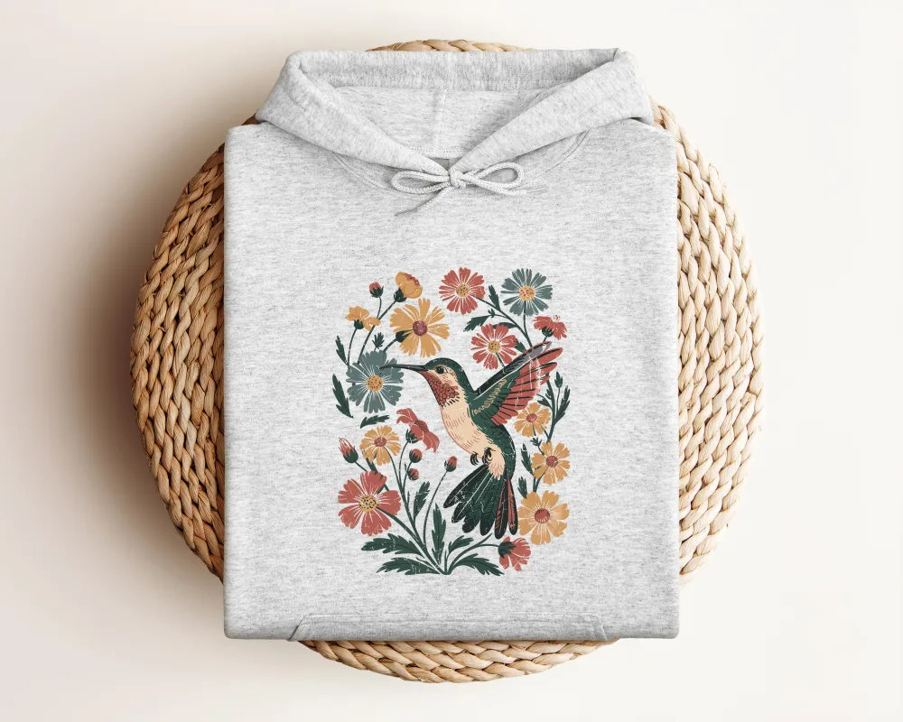 Hummingbird Graphic Pullover Hoodie