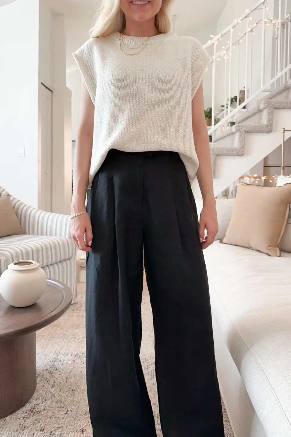 Soft Linen Blend Trousers