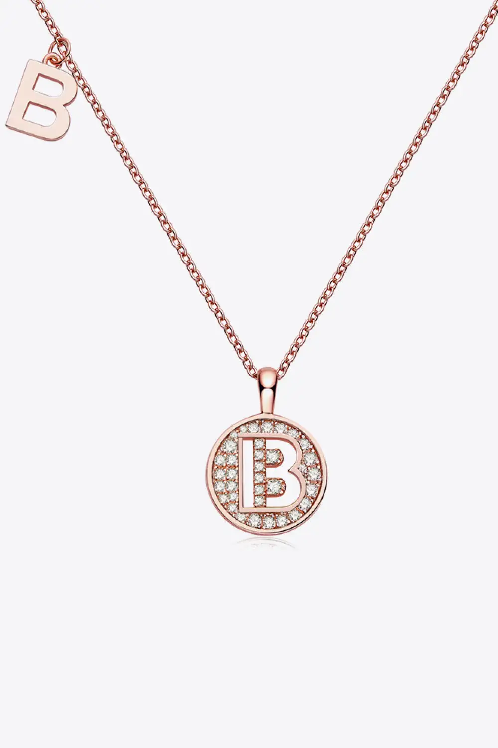 Moissanite A To J Pendant Necklace