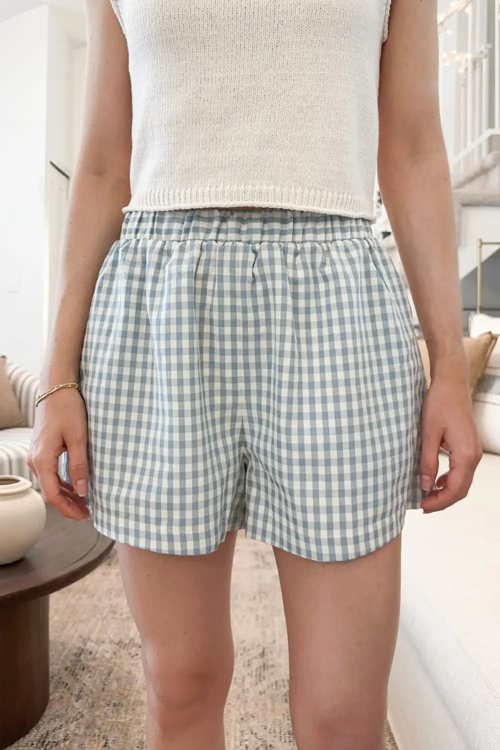 Laid Back Soft Gingham Shorts