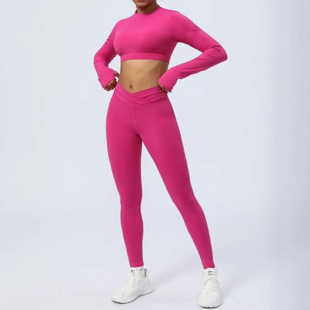 Seamless Backless Top and Leggings Active Set