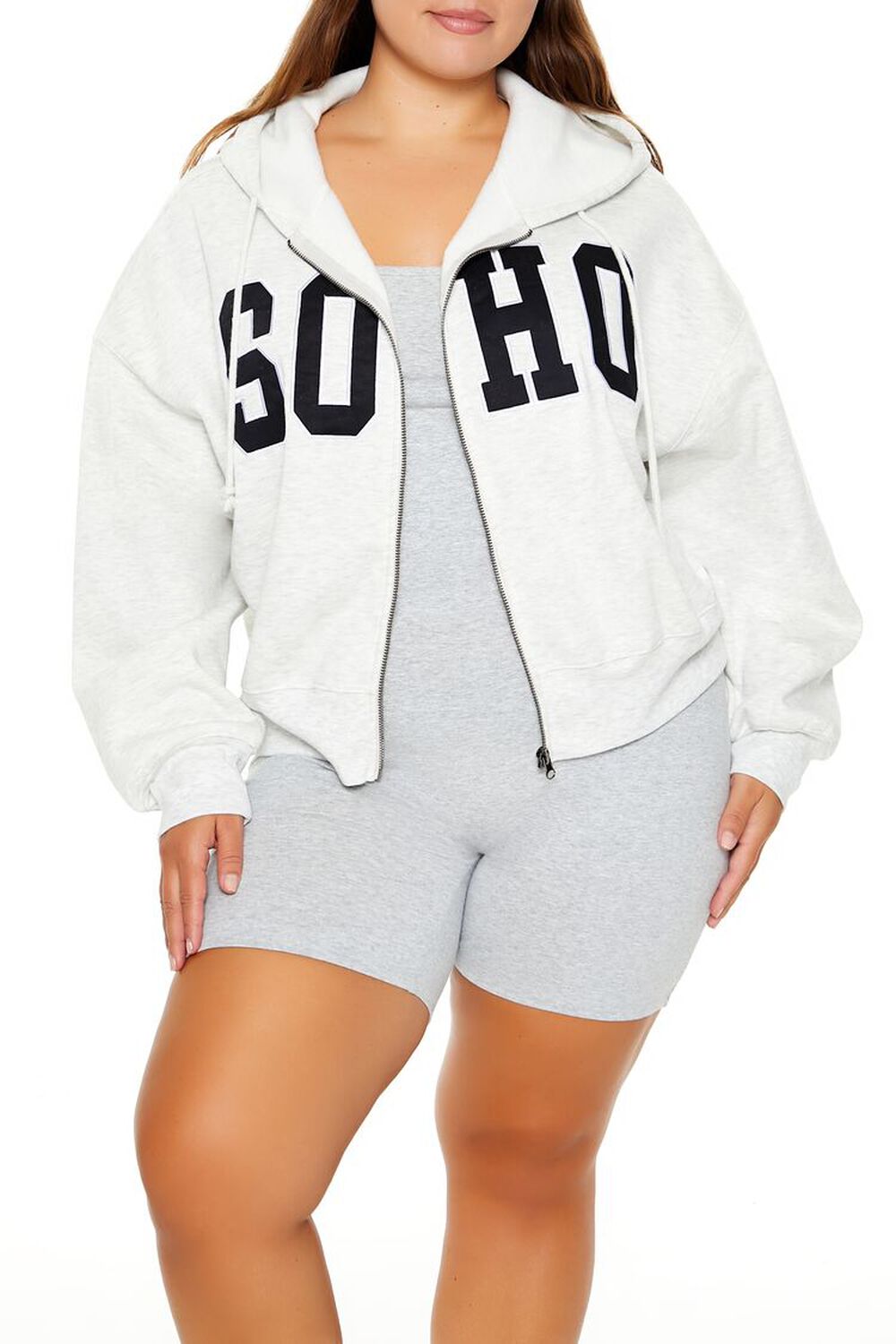 Plus Size Soho Zip-Up Hoodie