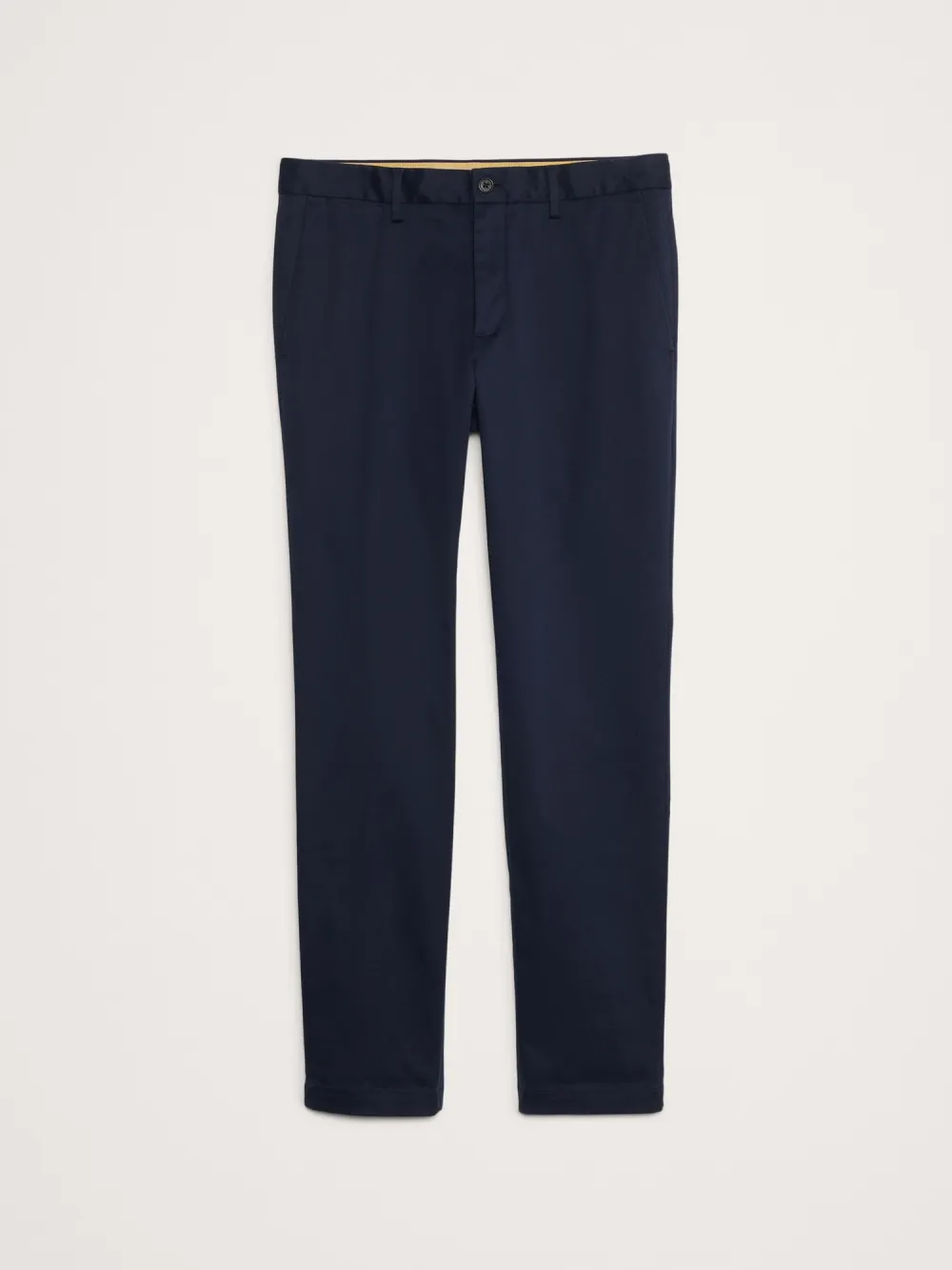 Men's Navy Blue  Slim Fit Cotton Trousers