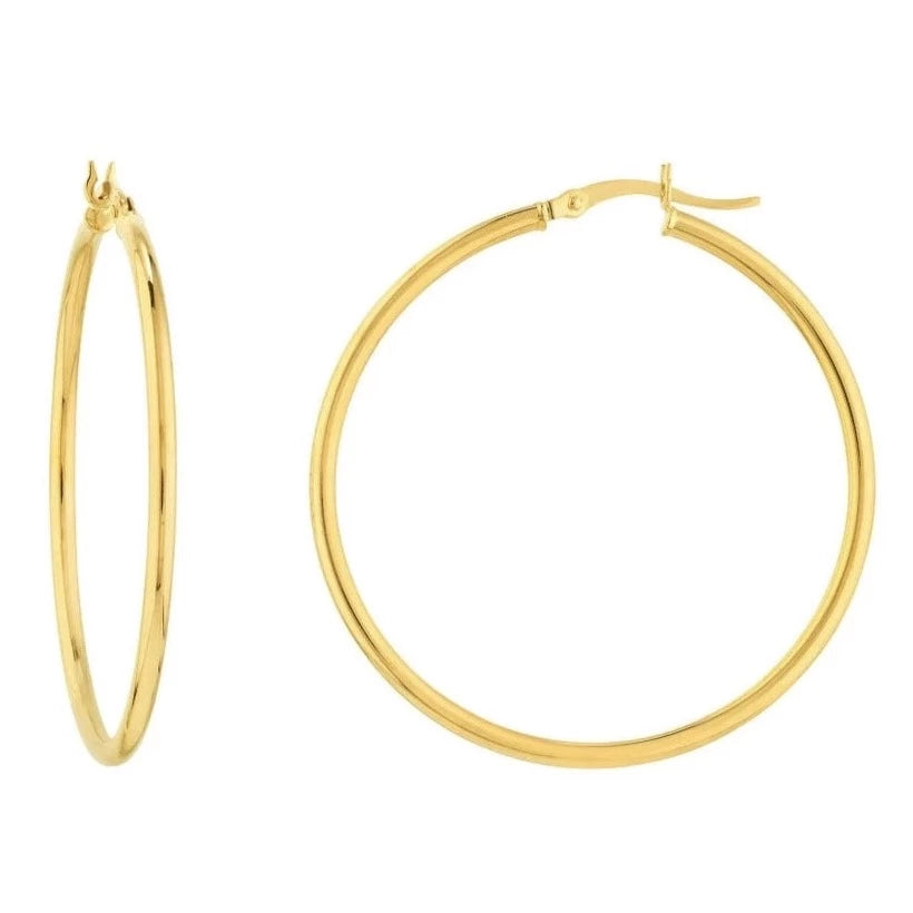 Refined Classic Hoop Earrings