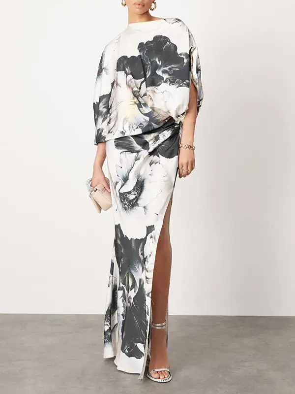 Floral Printed Maxi Dress