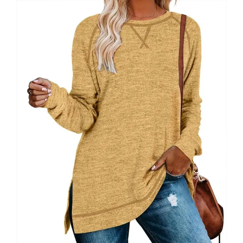 Tunic Tops for Women 2025 Long Sleeve Shirts for Leggings Loose Fit Sweaters