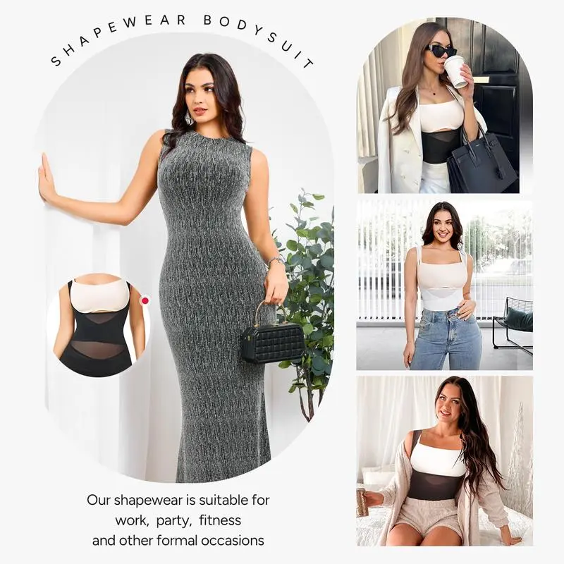 6PACK-Women's Clothing Mesh Breathable Basic faja Shapewear-ONLY 19