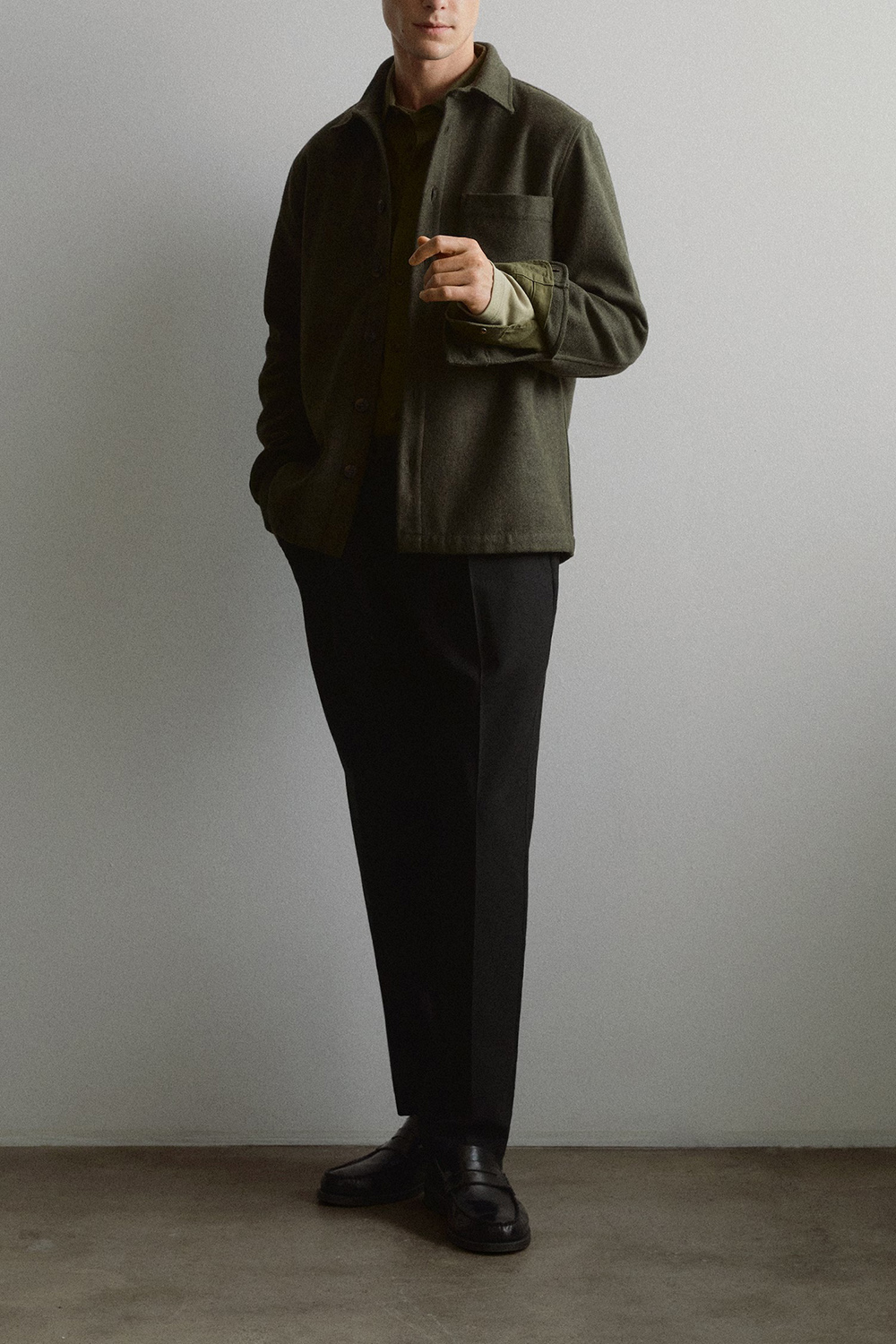 Regular-Fit Overshirt With Pocket