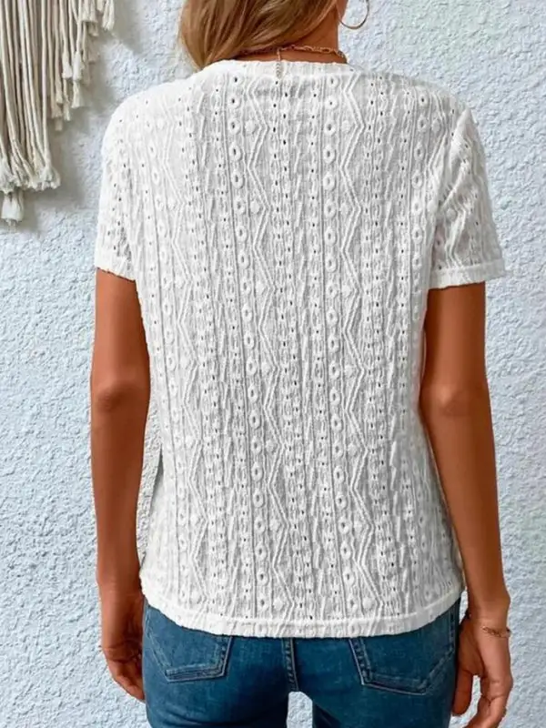Modern Round-Neck Short-Sleeve T-Shirt