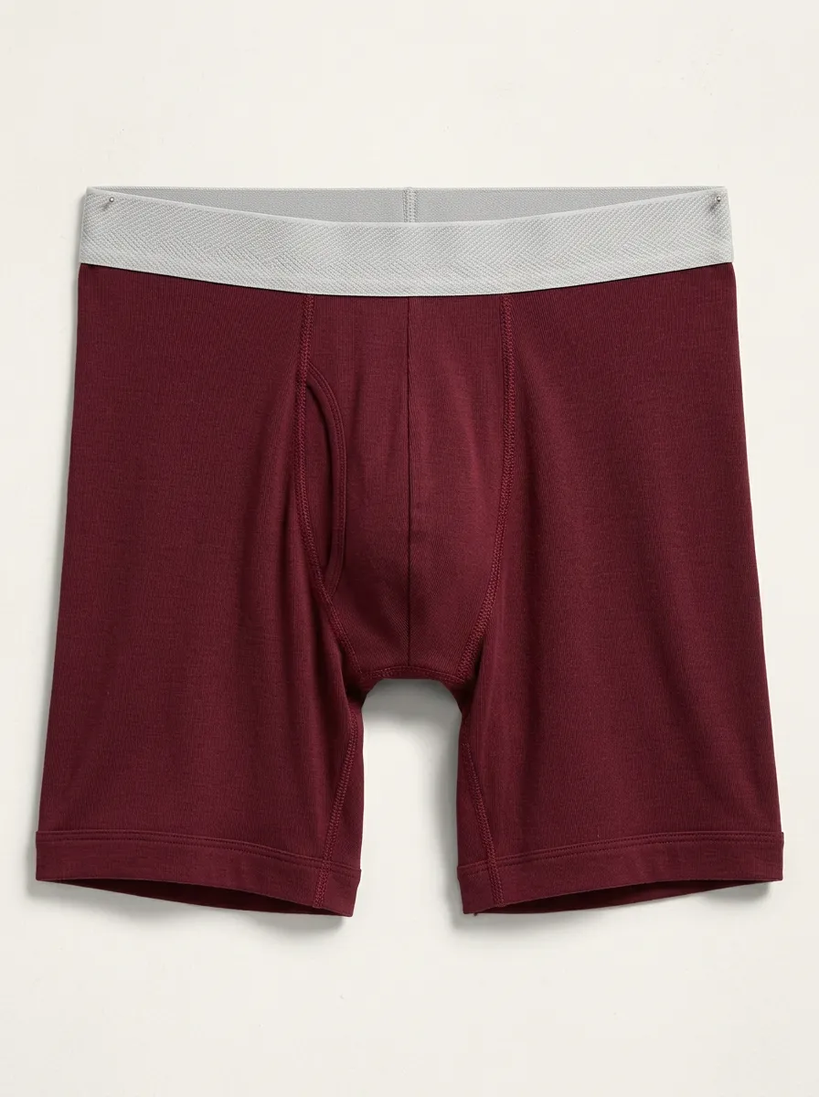 Minimal Waistband Detail Solid Classic Look Men's Boxer Briefs