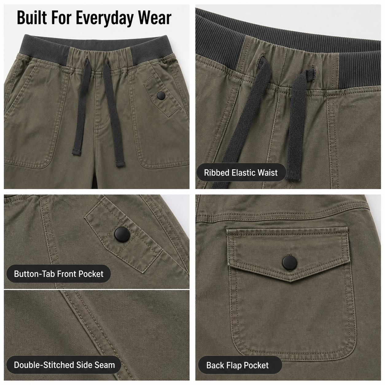 Women's solid seam detail drawstring mid-rise straight-leg pants detail