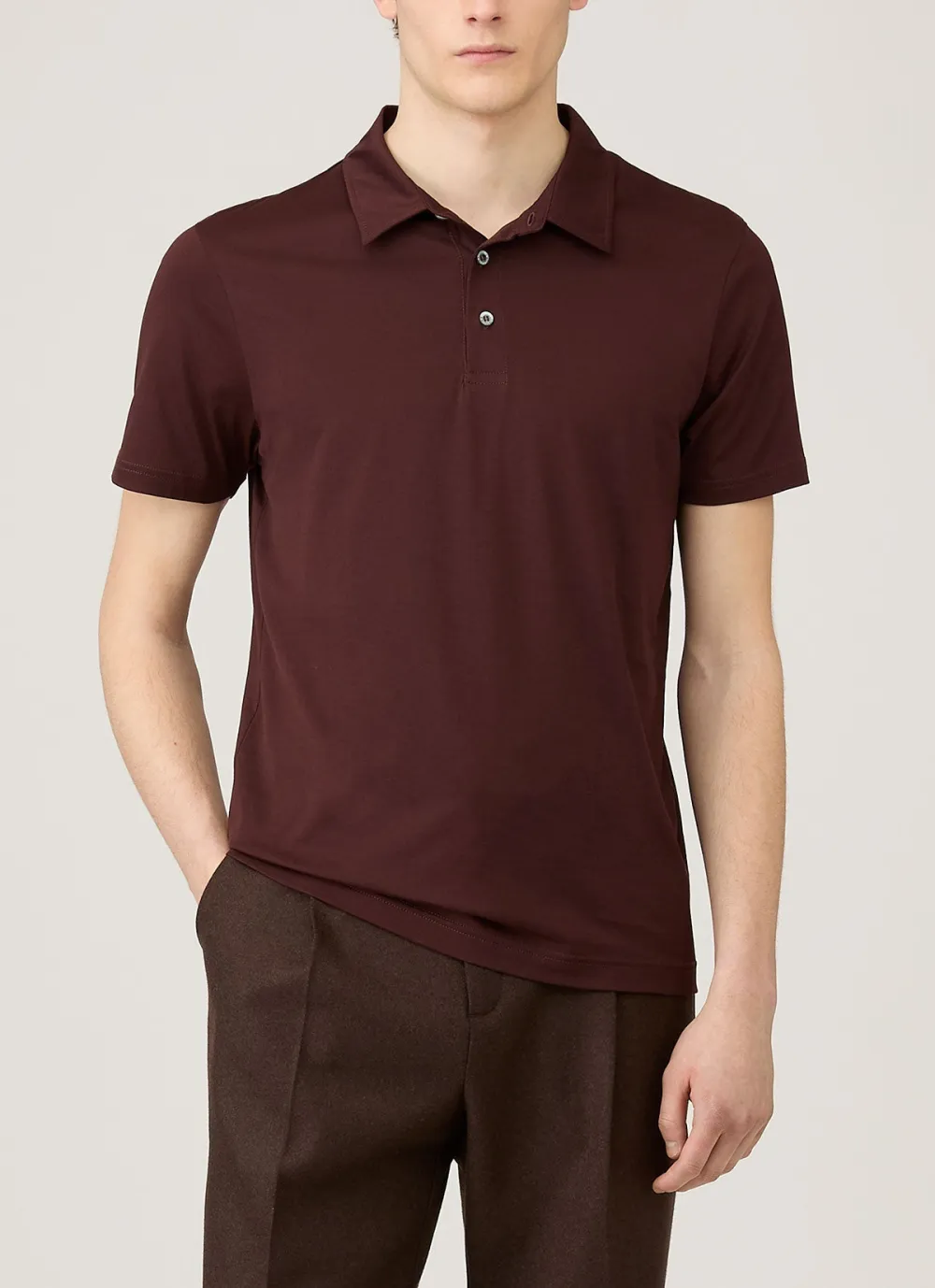 Cotton Jersey Short Sleeve Polo Shirt