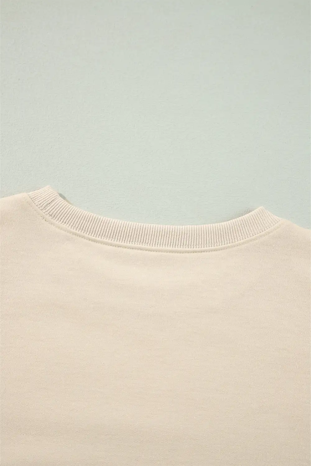 Solid Color Ruffled Shoulder Long Sleeve Blouse