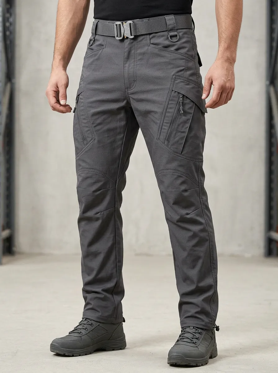 Men's Reinforced-Knee Tactical Cargo Pants