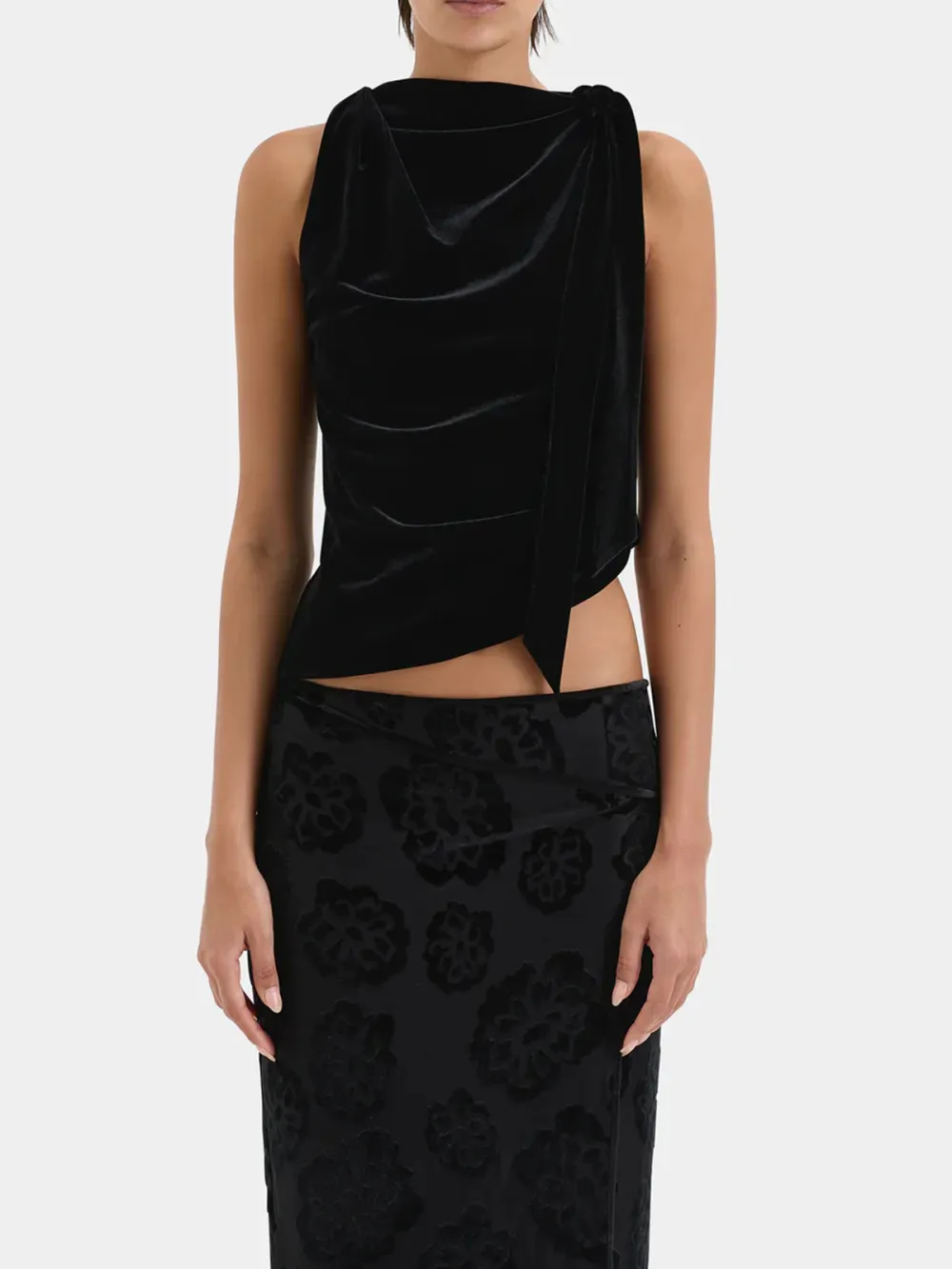 Casual Style Wrap Skirt Midnight