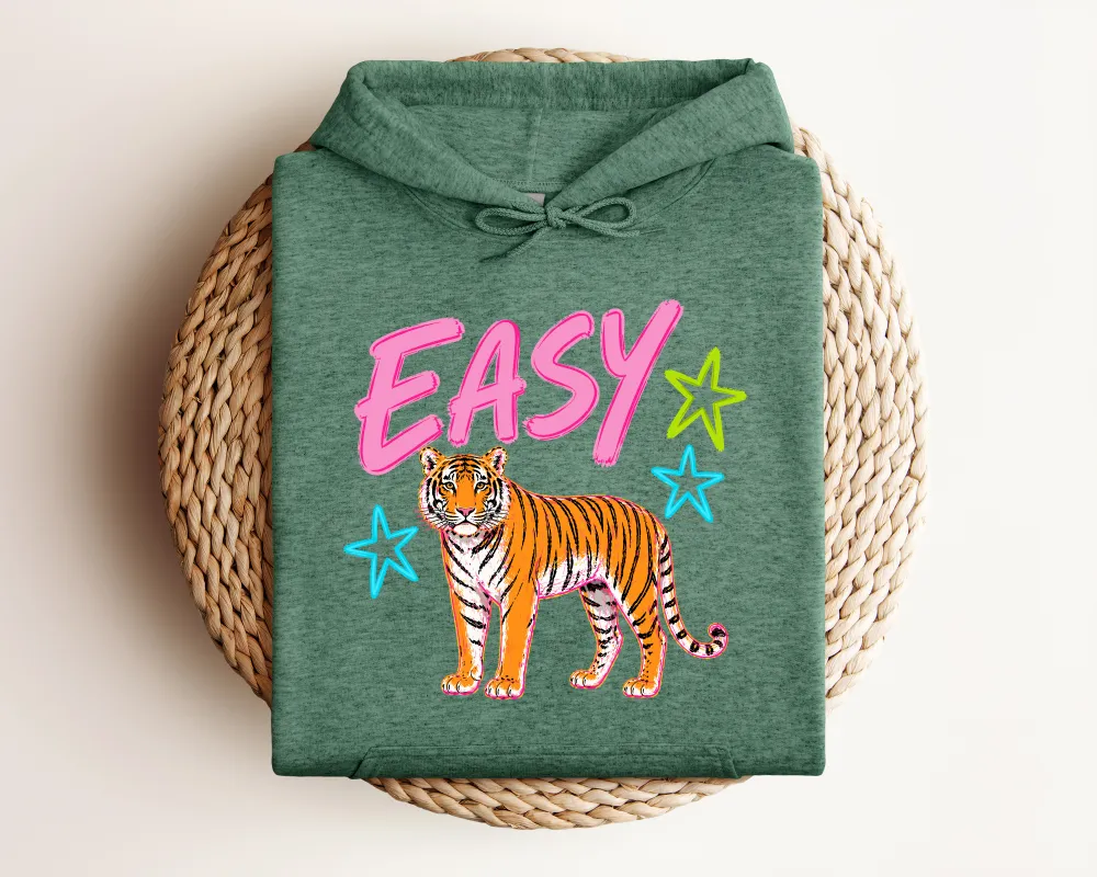 Tiger Motto Graphic Pullover Hoodie
