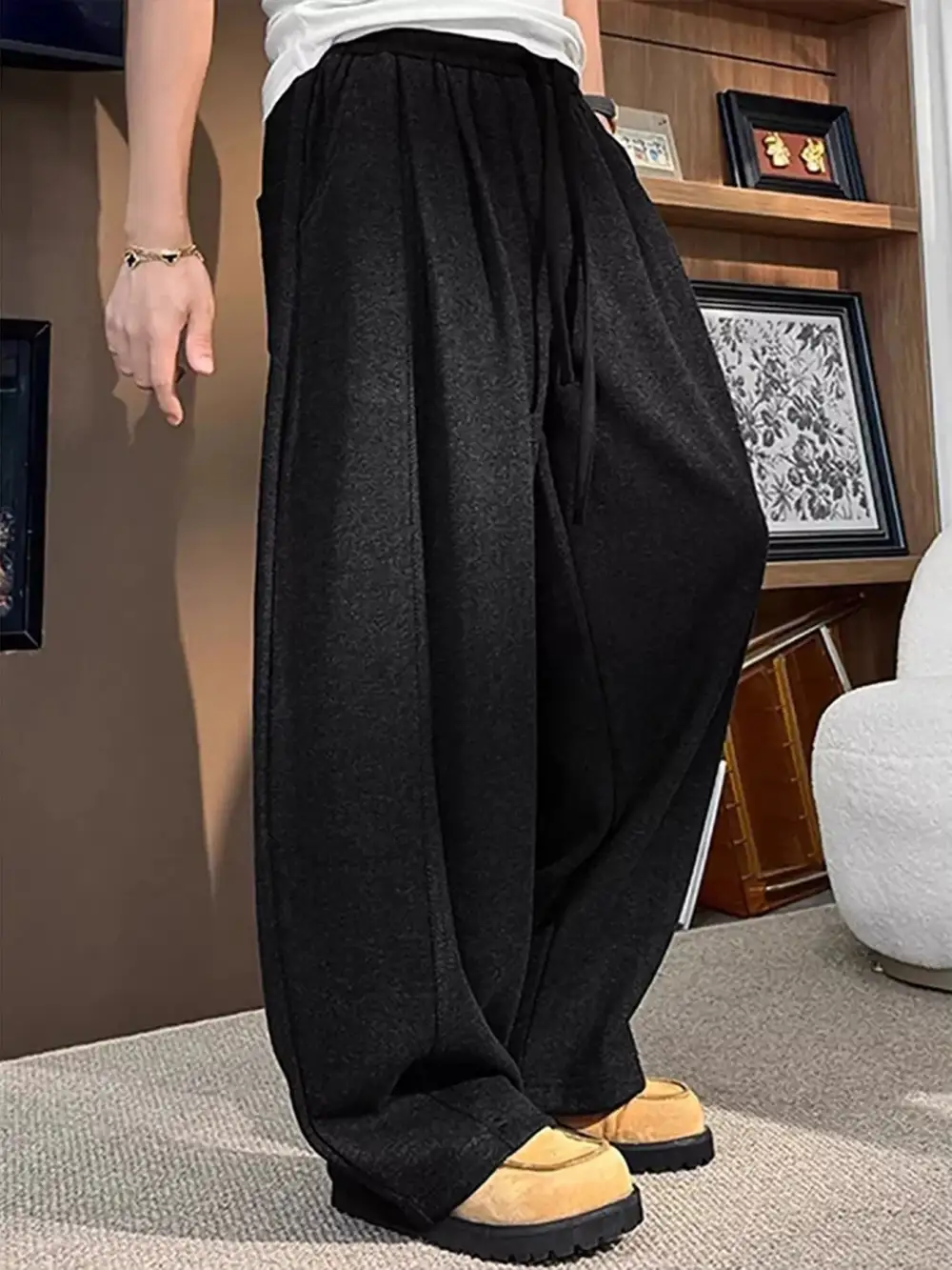 Men's Plus Size Loose Fit Casual Sweatpants with
