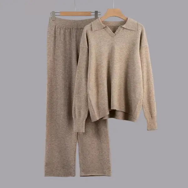 Textured Knit Matching Textured Set