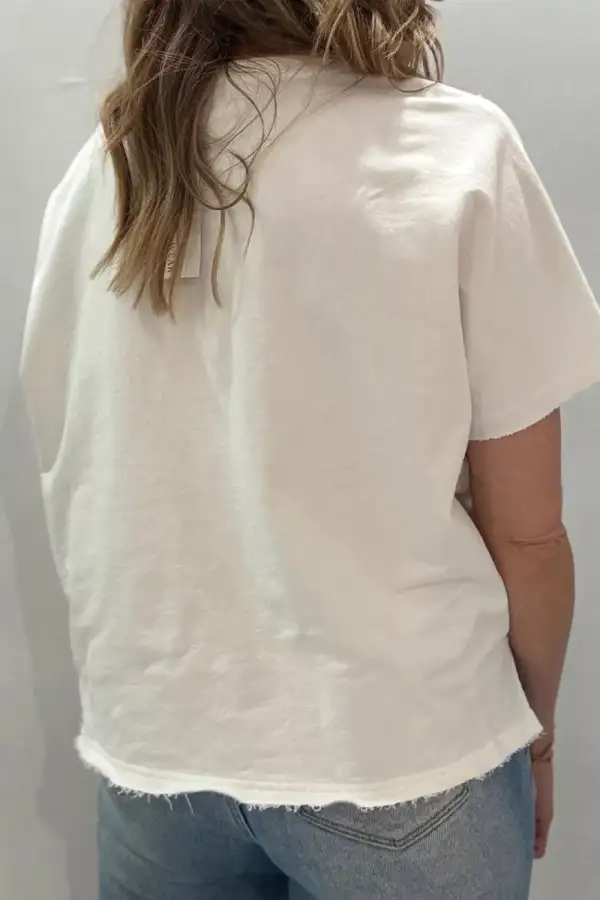 Patriot Star Patched Notched Neck Mineral Washed