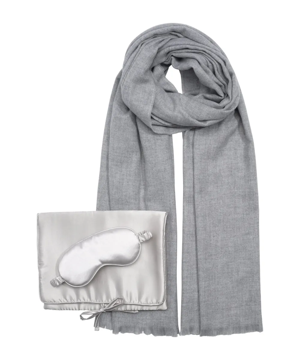 Plain Casual Style Travel Wrap Set