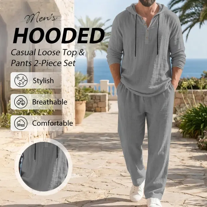 Men’s Hoodie & Jogger Set Casual Loungewear 2-Piece Set