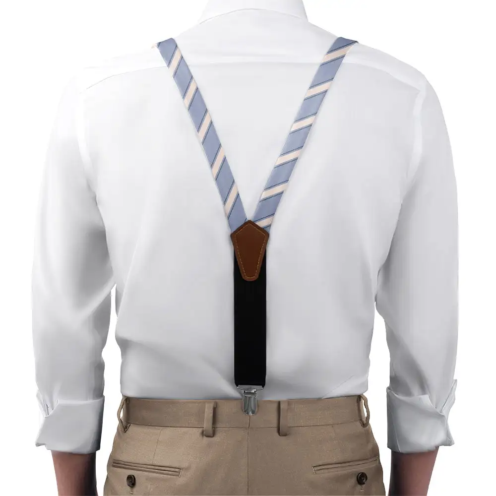 Fox Stripe Pattern Suspenders