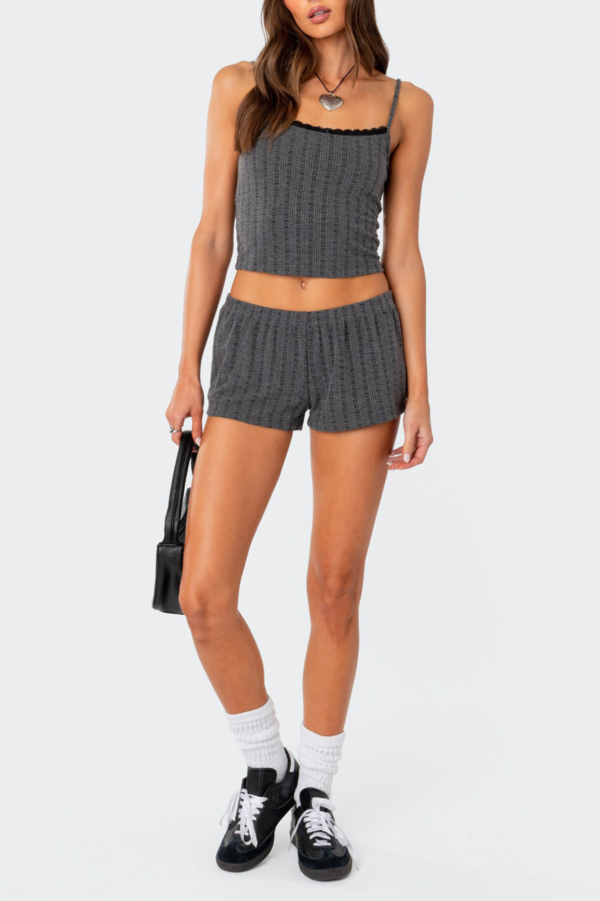 Pointelle Lace Tank Top