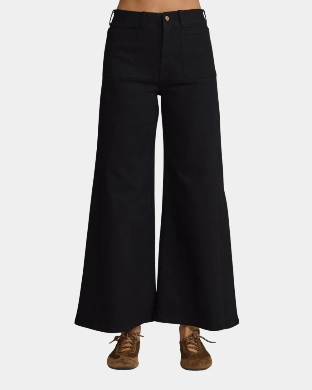 Wide Leg Patch Pocket Pants