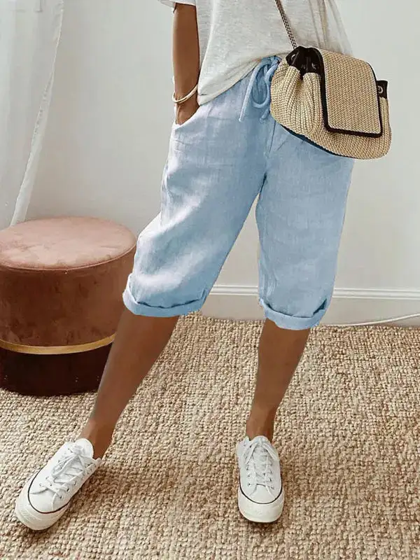 Elastic Shorts Pocket