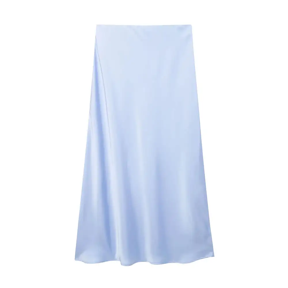 Everyday Satin Pencil High Waist Skirt