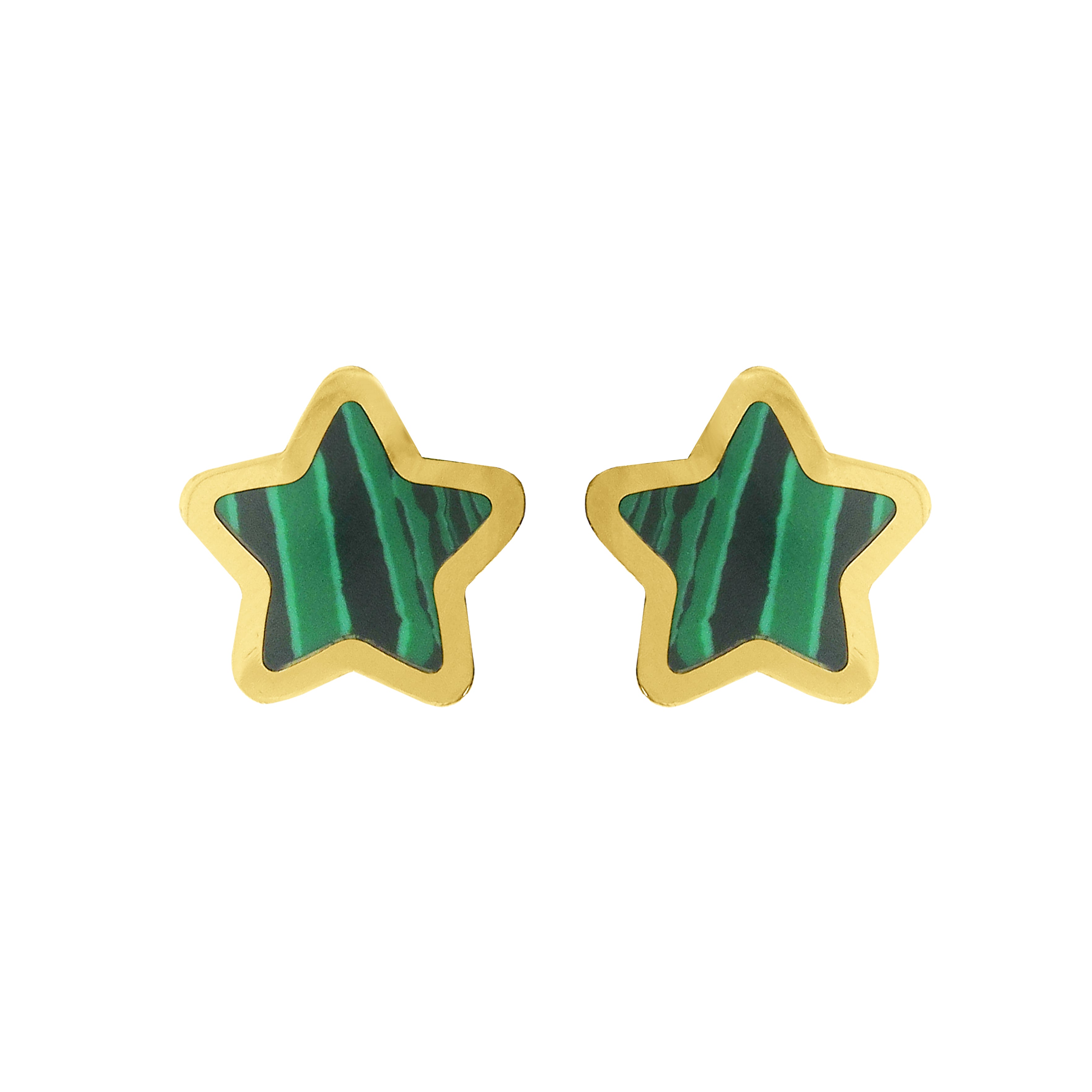 Star Stone Detail Stud Earrings
