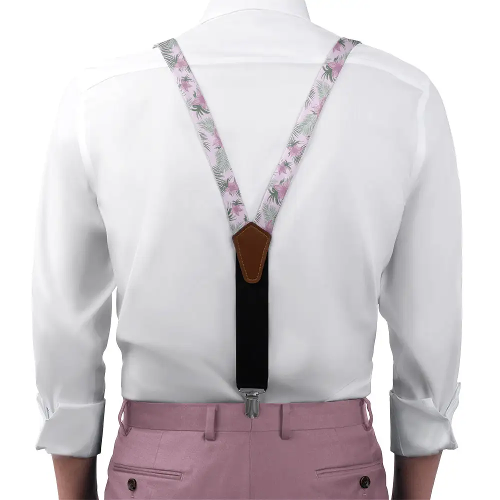 Tropical Blooms Theme Suspenders