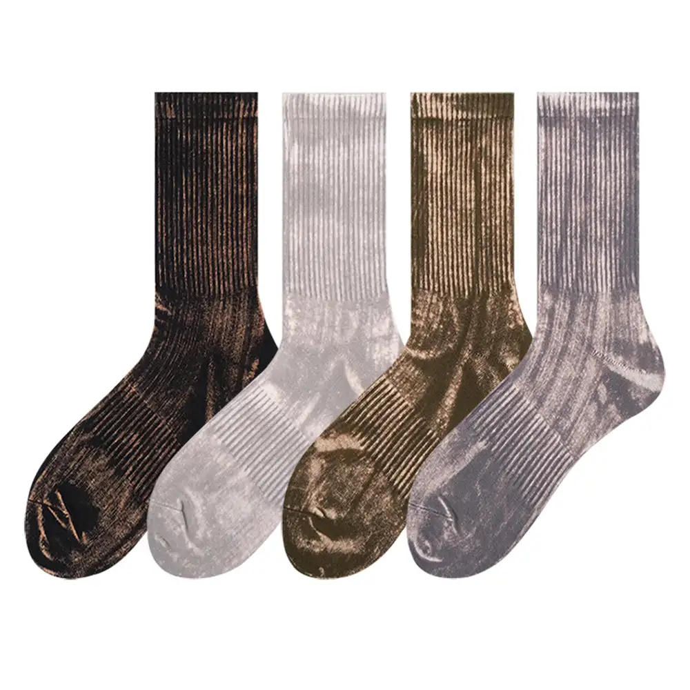 Tie Dye Effect Ribbed Socks