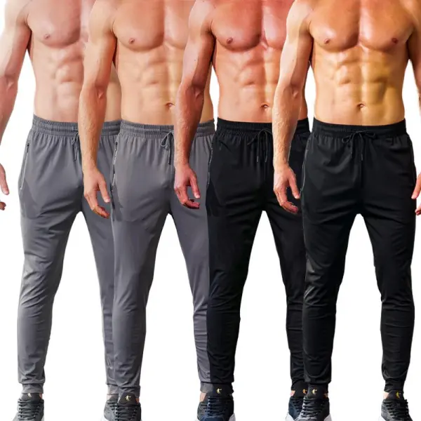 Men's Stretch Jogger Pants, Comfortable Athletic Pants with Pockets for Active Wear, Lightweight & Breathable