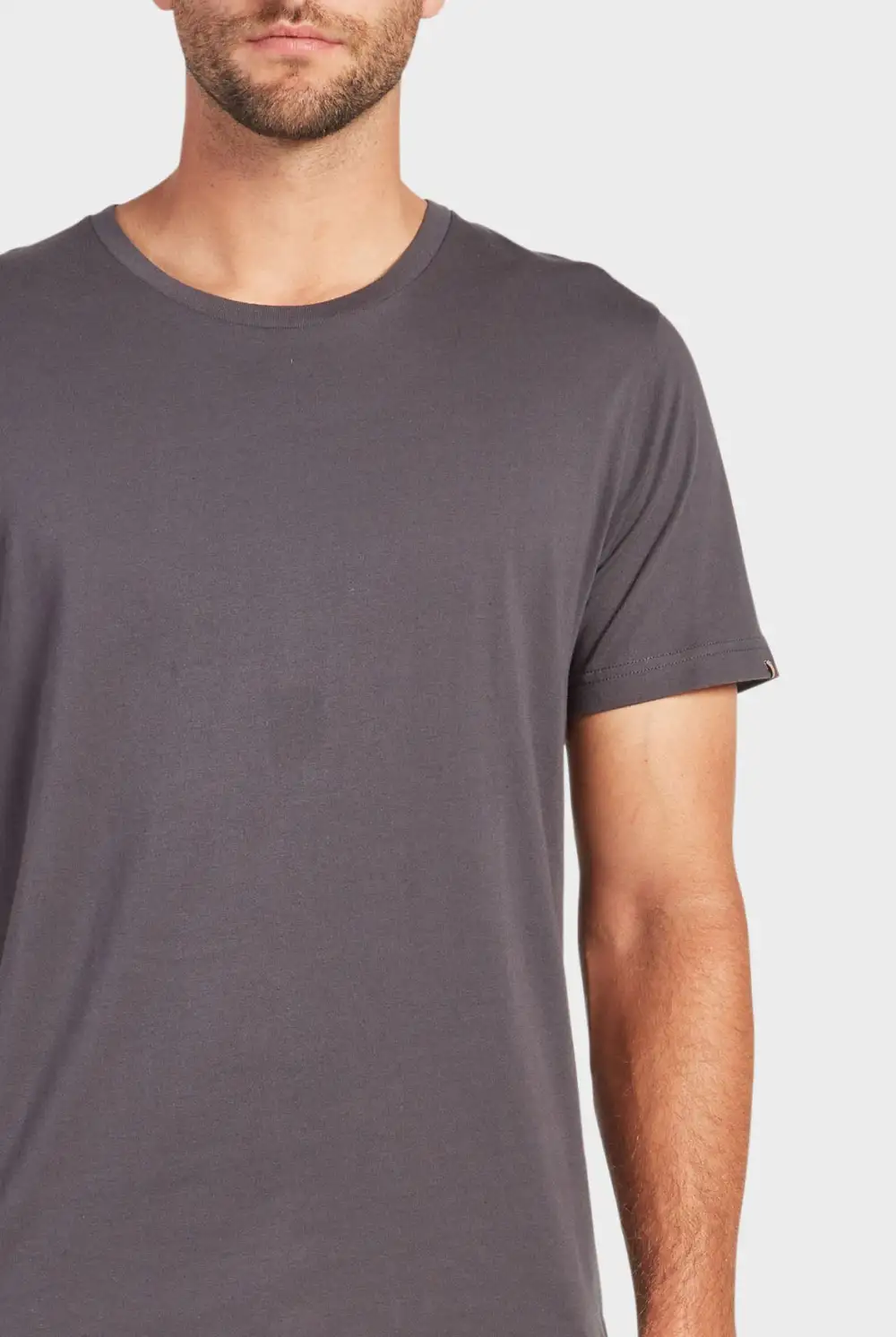 Black Short Sleeve Crew Neck Tee