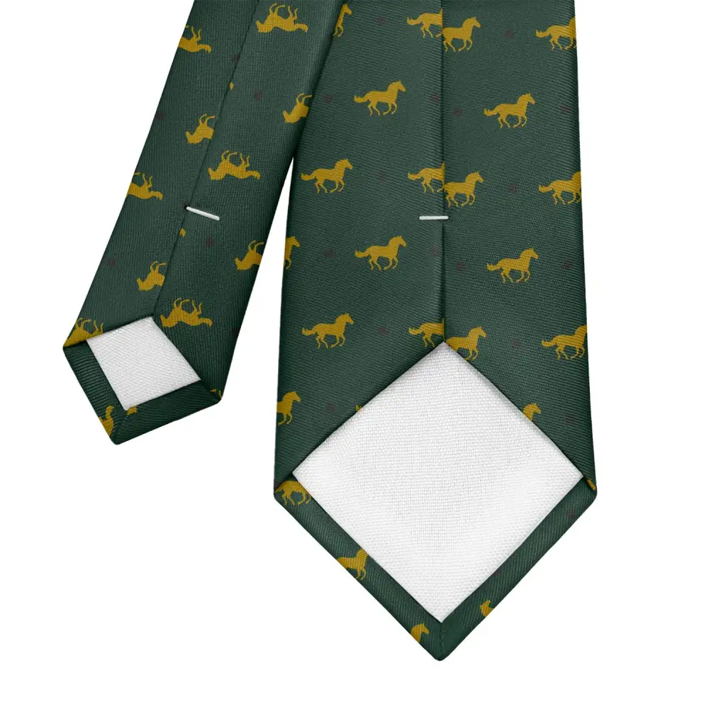 Horse Racing Pattern Necktie