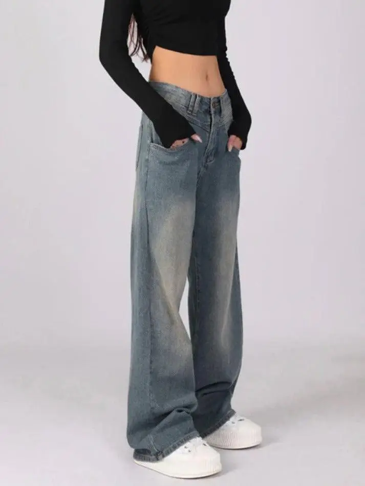 Versatile Washed High Waist Boyfriend Jeans