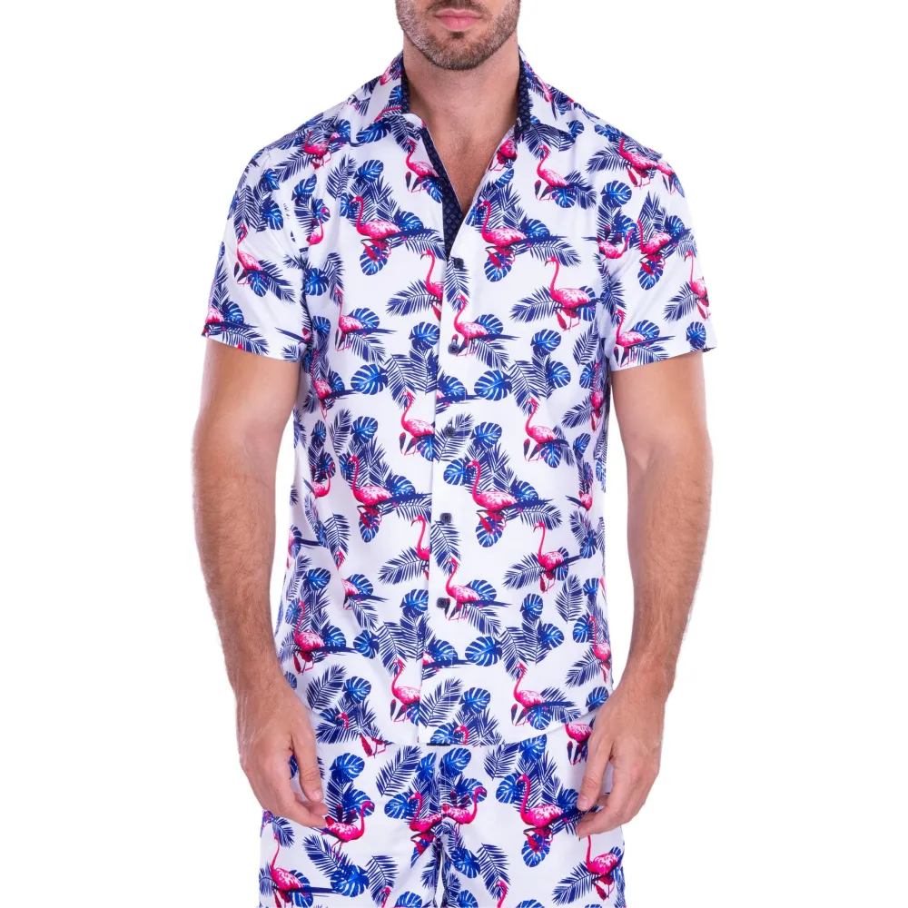 Vacation Short Sleeve Button Shirt