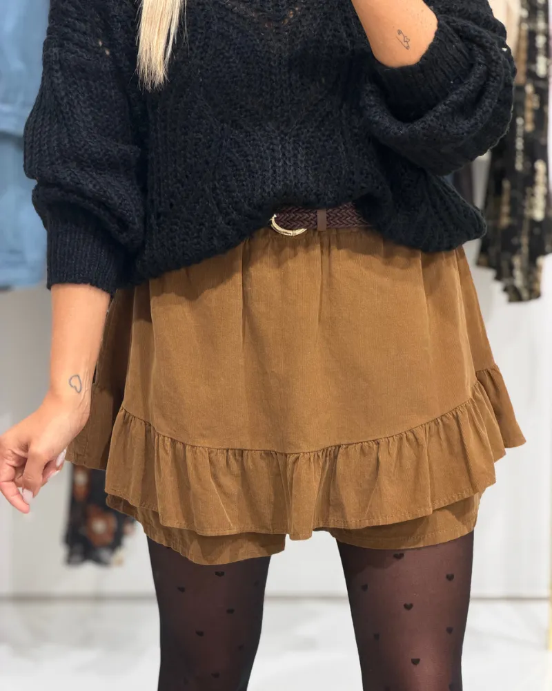Easy Fit Ruffled Skirt