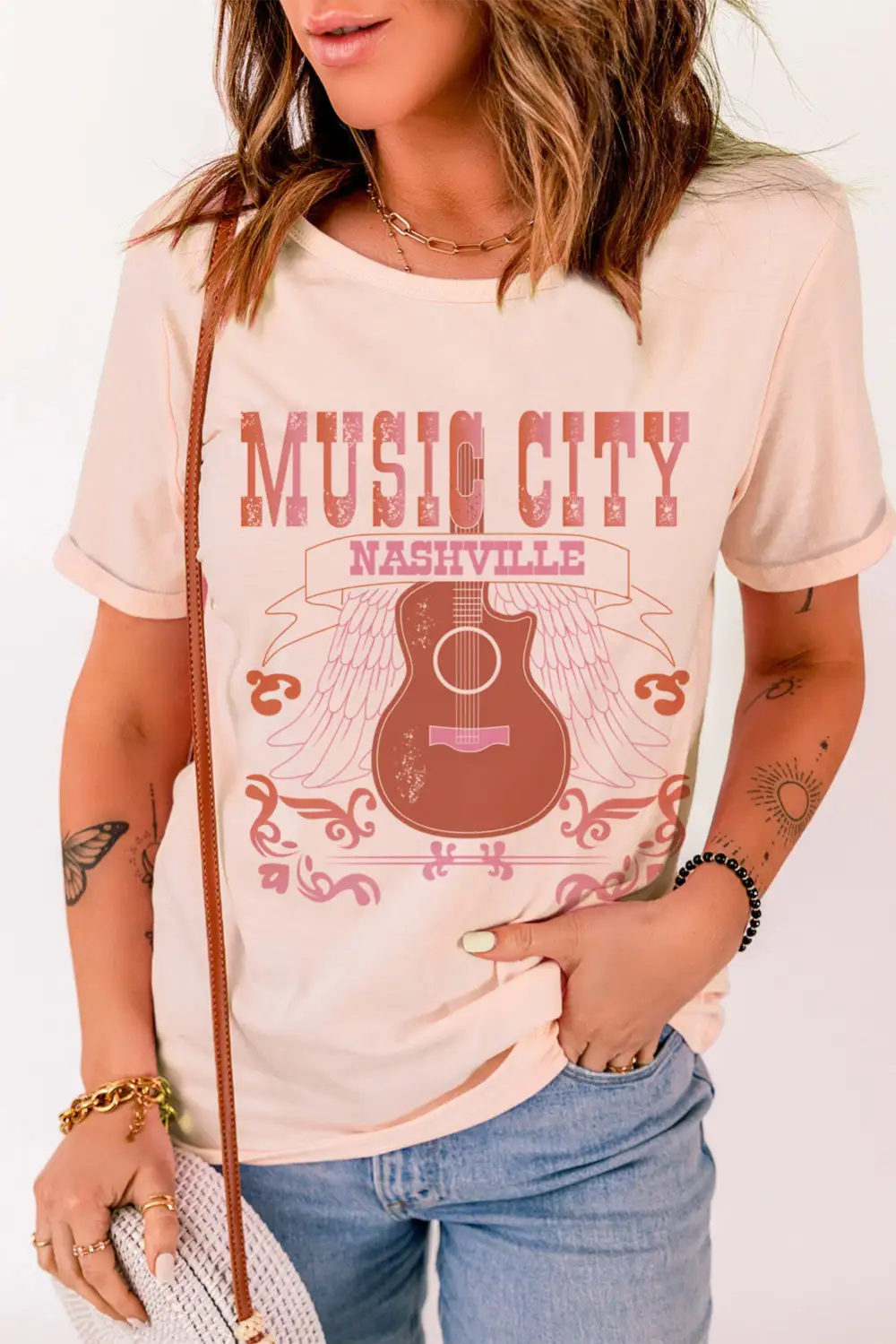 Music City Guitar Graphic Print