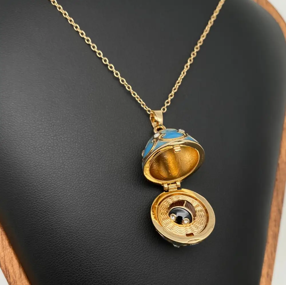 Openable Egg Charm Necklace