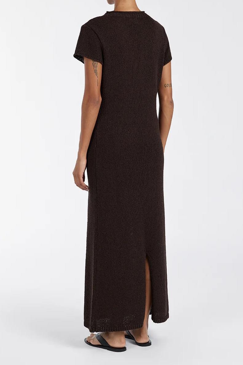 BITTER CHOC KNIT MIDI DRESS