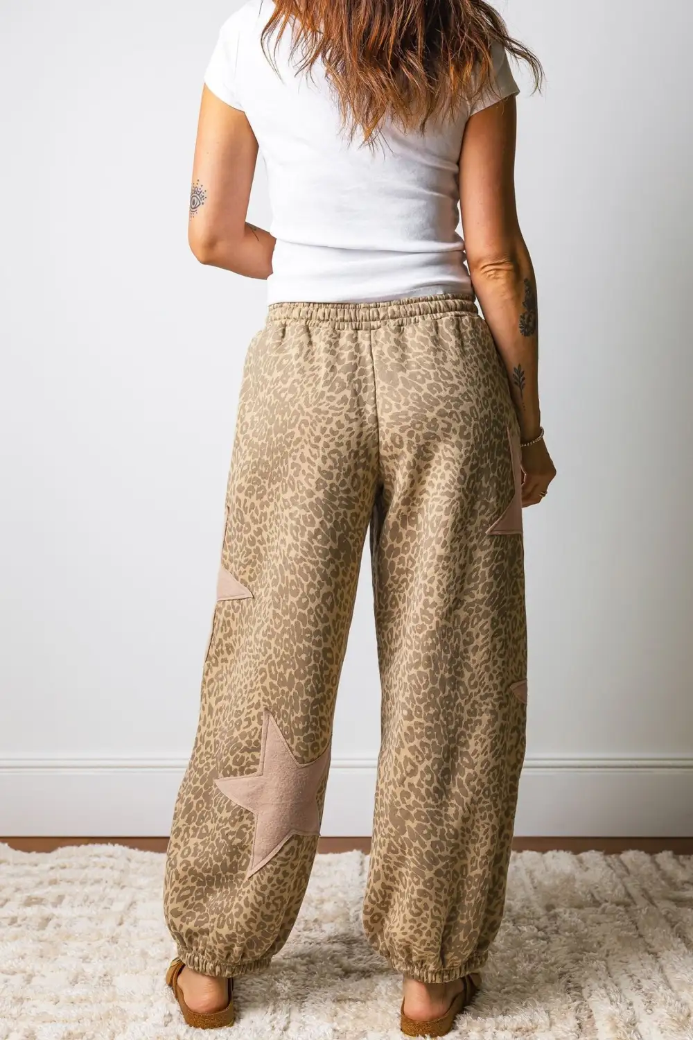 Energy Active Leopard Print Drawstring Pants