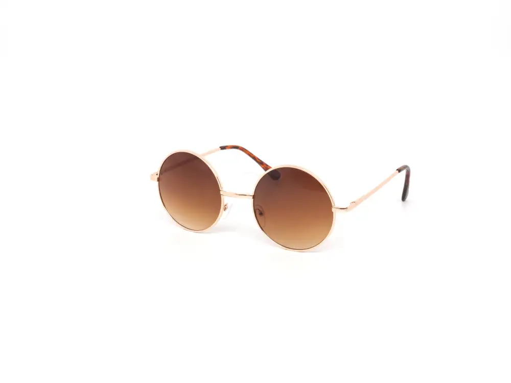 12-Pack Metal Round Gradient Sunglasses