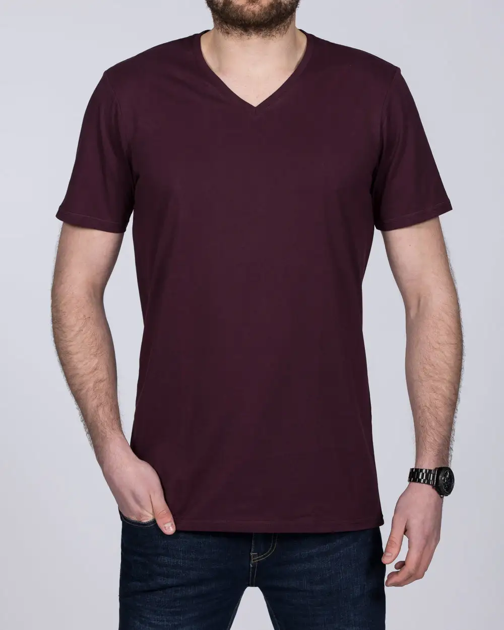 Modern Classic V Neck Short Sleeve T Shirt