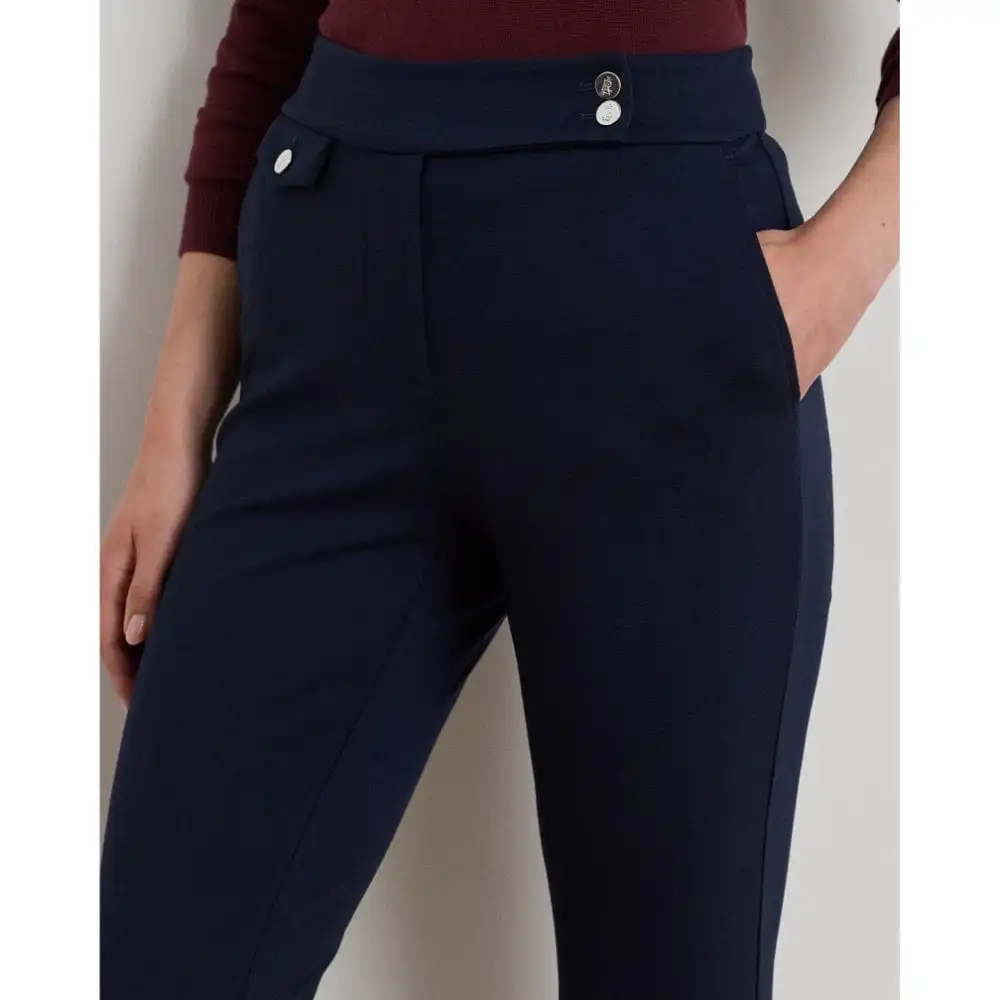 Structured Straight-Leg Women's Trousers