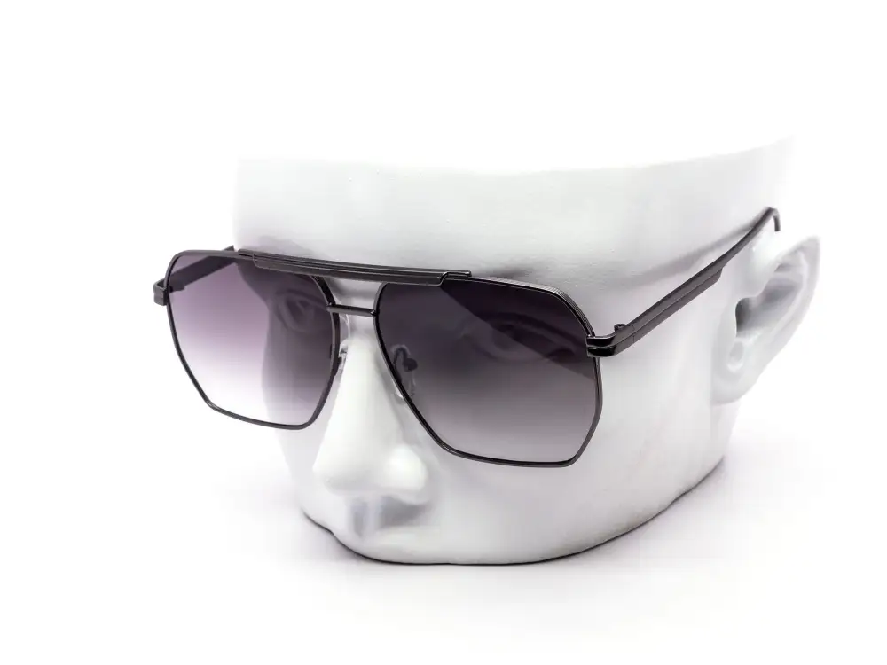 12-Pack Retro Metal Aviator Gradient Sunglasses
