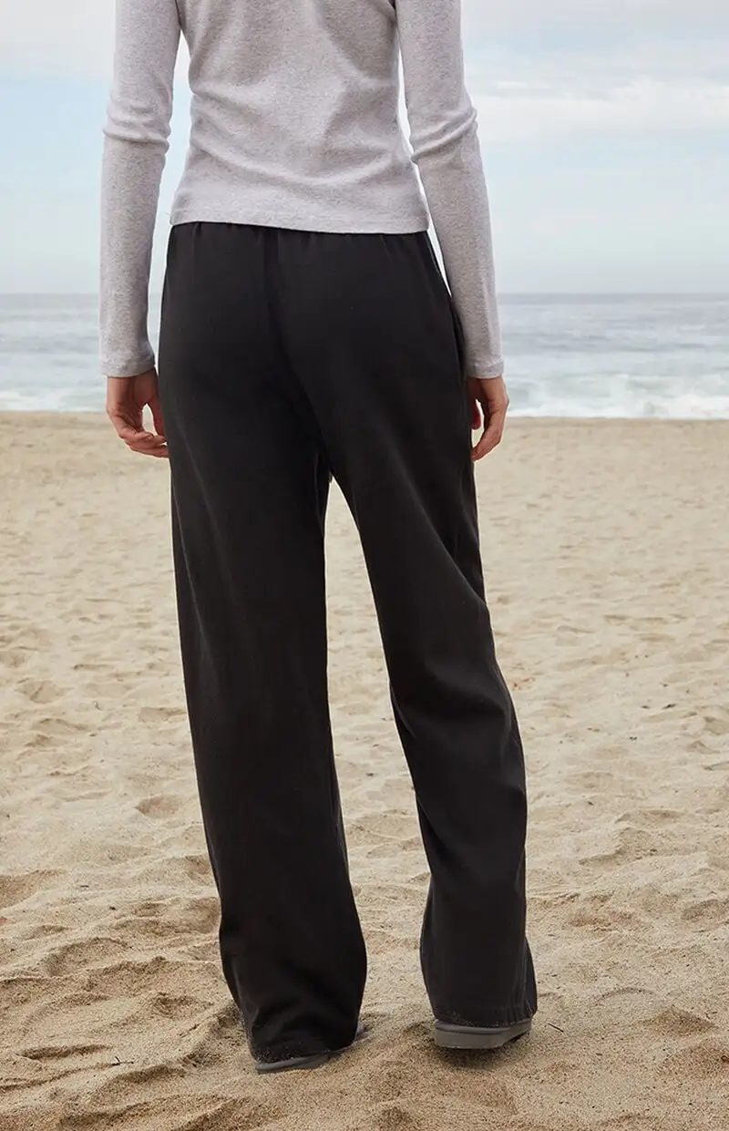 John Galt Black Anastasia Baggy Sweatpants