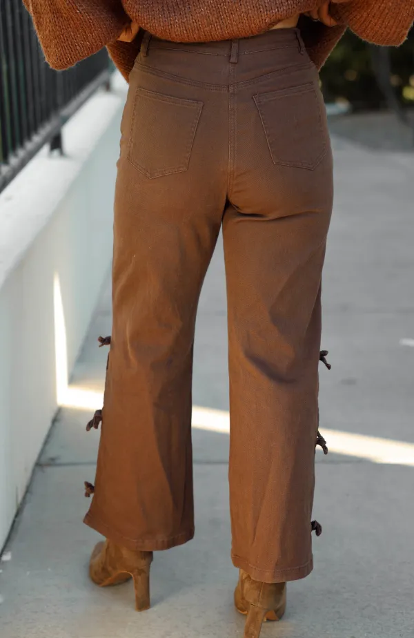 Bow-Detail Pants